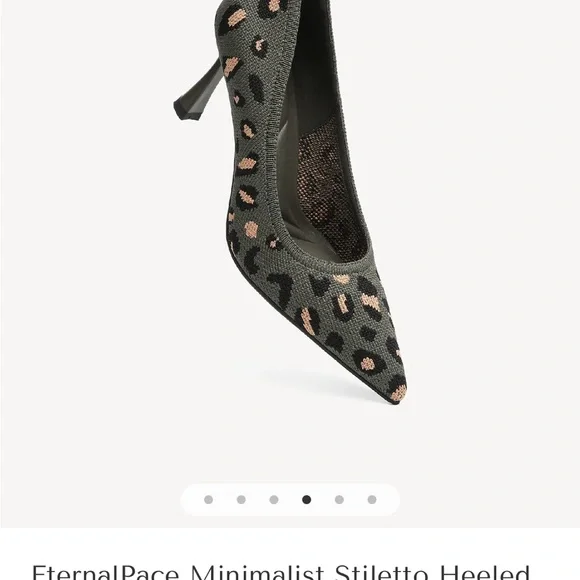 EternalPace Leopard Print Stiletto Heels - Black and Tan - Picture 5 of 5